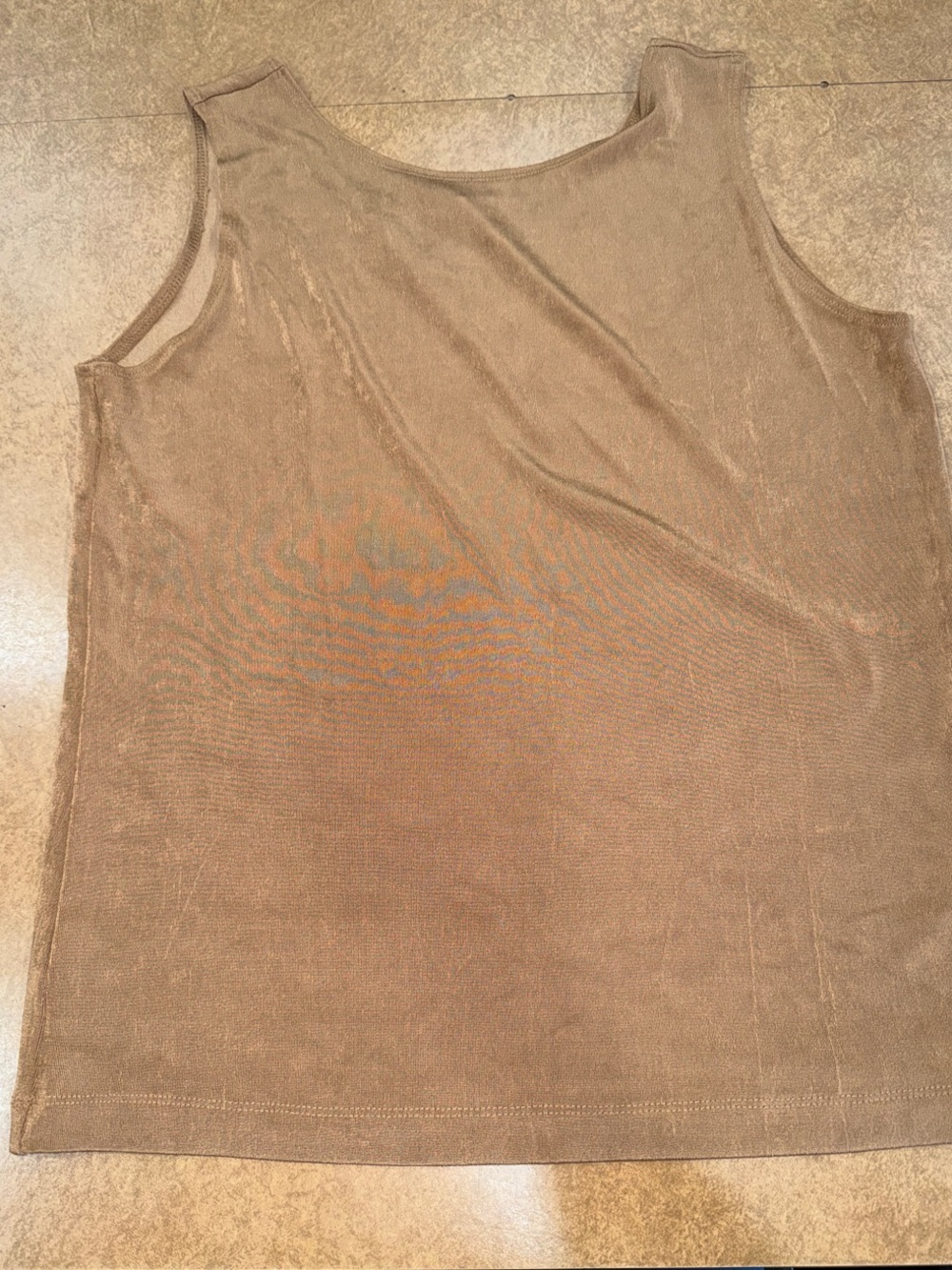 Travelers by Chico's Sleeveless Knit Camisole in Taupe Brown • Stretchy • Size 2